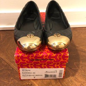 Tory Burch - KAITLIN BLACK MESTICO QUILTED LEATHER